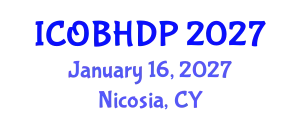 International Conference on Organizational Behavior and Human Decision Processes (ICOBHDP) January 16, 2027 - Nicosia, Cyprus