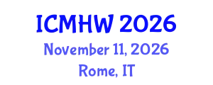 International Conference on Mental Health and Wellness (ICMHW) November 11, 2026 - Rome, Italy