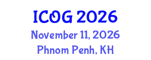 International Conference on Obstetrics and Gynecology (ICOG) November 11, 2026 - Phnom Penh, Cambodia