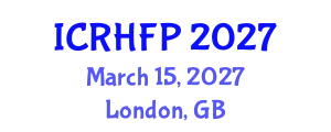 International Conference on Reproductive Health and Family Planning (ICRHFP) March 15, 2027 - London, United Kingdom