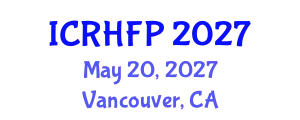 International Conference on Reproductive Health and Family Planning (ICRHFP) May 20, 2027 - Vancouver, Canada