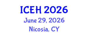 International Conference on Elderly Healthcare (ICEH) June 29, 2026 - Nicosia, Cyprus