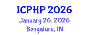 International Conference on Public Health Policies (ICPHP) January 26, 2026 - Bengaluru, India