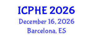 International Conference on Public Health Education (ICPHE) December 16, 2026 - Barcelona, Spain
