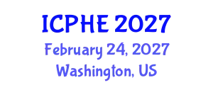 International Conference on Public Health Education (ICPHE) February 24, 2027 - Washington, United States