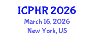 International Conference on Public Health Research (ICPHR) March 16, 2026 - New York, United States