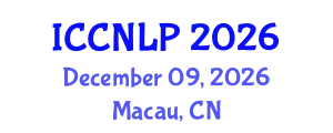 International Conference on Clinical Neurolinguistics and Language Pathology (ICCNLP) December 09, 2026 - Macau, China