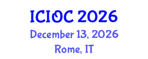 International Conference on Industrial Organic Chemistry (ICIOC) December 13, 2026 - Rome, Italy