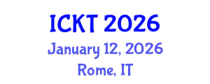 International Conference on Kidney Transplantation (ICKT) January 12, 2026 - Rome, Italy