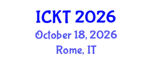 International Conference on Kidney Transplantation (ICKT) October 18, 2026 - Rome, Italy