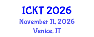International Conference on Kidney Transplantation (ICKT) November 11, 2026 - Venice, Italy