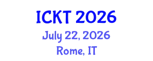 International Conference on Kidney Transplantation (ICKT) July 22, 2026 - Rome, Italy