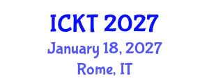 International Conference on Kidney Transplantation (ICKT) January 18, 2027 - Rome, Italy
