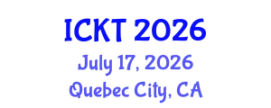 International Conference on Kidney Transplantation (ICKT) July 17, 2026 - Quebec City, Canada