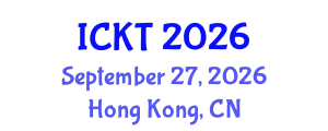 International Conference on Kidney Transplantation (ICKT) September 27, 2026 - Hong Kong, China