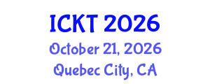 International Conference on Kidney Transplantation (ICKT) October 21, 2026 - Quebec City, Canada