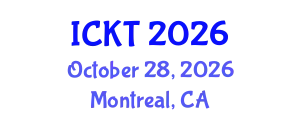 International Conference on Kidney Transplantation (ICKT) October 28, 2026 - Montreal, Canada