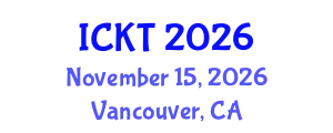 International Conference on Kidney Transplantation (ICKT) November 15, 2026 - Vancouver, Canada