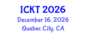 International Conference on Kidney Transplantation (ICKT) December 16, 2026 - Quebec City, Canada