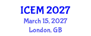 International Conference on Electric Machines (ICEM) March 15, 2027 - London, United Kingdom