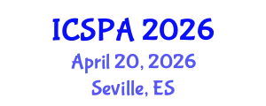 International Conference on Speech Pathology and Audiology (ICSPA) April 20, 2026 - Seville, Spain