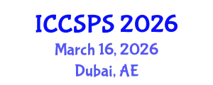 International Conference on Computer Science, Programming and Security (ICCSPS) March 16, 2026 - Dubai, United Arab Emirates