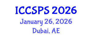 International Conference on Computer Science, Programming and Security (ICCSPS) January 26, 2026 - Dubai, United Arab Emirates
