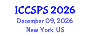 International Conference on Computer Science, Programming and Security (ICCSPS) December 09, 2026 - New York, United States