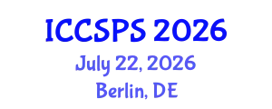 International Conference on Computer Science, Programming and Security (ICCSPS) July 22, 2026 - Berlin, Germany