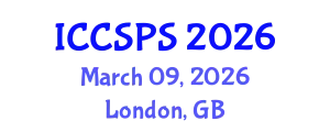 International Conference on Computer Science, Programming and Security (ICCSPS) March 09, 2026 - London, United Kingdom