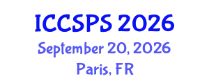 International Conference on Computer Science, Programming and Security (ICCSPS) September 20, 2026 - Paris, France