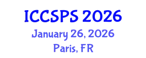 International Conference on Computer Science, Programming and Security (ICCSPS) January 26, 2026 - Paris, France
