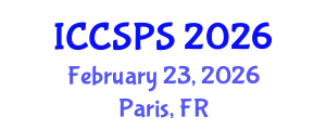 International Conference on Computer Science, Programming and Security (ICCSPS) February 23, 2026 - Paris, France