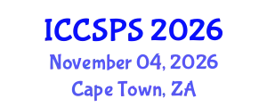 International Conference on Computer Science, Programming and Security (ICCSPS) November 04, 2026 - Cape Town, South Africa