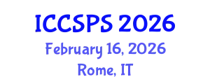 International Conference on Computer Science, Programming and Security (ICCSPS) February 16, 2026 - Rome, Italy
