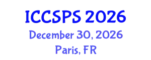 International Conference on Computer Science, Programming and Security (ICCSPS) December 30, 2026 - Paris, France
