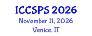 International Conference on Computer Science, Programming and Security (ICCSPS) November 11, 2026 - Venice, Italy