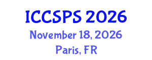 International Conference on Computer Science, Programming and Security (ICCSPS) November 18, 2026 - Paris, France