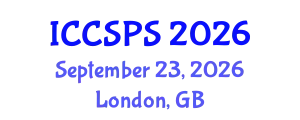 International Conference on Computer Science, Programming and Security (ICCSPS) September 23, 2026 - London, United Kingdom