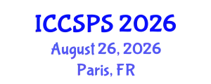 International Conference on Computer Science, Programming and Security (ICCSPS) August 26, 2026 - Paris, France
