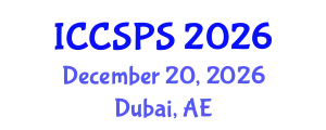 International Conference on Computer Science, Programming and Security (ICCSPS) December 20, 2026 - Dubai, United Arab Emirates