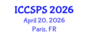 International Conference on Computer Science, Programming and Security (ICCSPS) April 20, 2026 - Paris, France