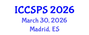 International Conference on Computer Science, Programming and Security (ICCSPS) March 30, 2026 - Madrid, Spain