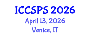 International Conference on Computer Science, Programming and Security (ICCSPS) April 13, 2026 - Venice, Italy