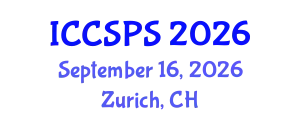 International Conference on Computer Science, Programming and Security (ICCSPS) September 16, 2026 - Zurich, Switzerland
