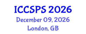 International Conference on Computer Science, Programming and Security (ICCSPS) December 09, 2026 - London, United Kingdom