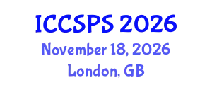 International Conference on Computer Science, Programming and Security (ICCSPS) November 18, 2026 - London, United Kingdom