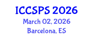 International Conference on Computer Science, Programming and Security (ICCSPS) March 02, 2026 - Barcelona, Spain