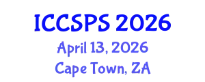 International Conference on Computer Science, Programming and Security (ICCSPS) April 13, 2026 - Cape Town, South Africa