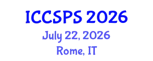 International Conference on Computer Science, Programming and Security (ICCSPS) July 22, 2026 - Rome, Italy